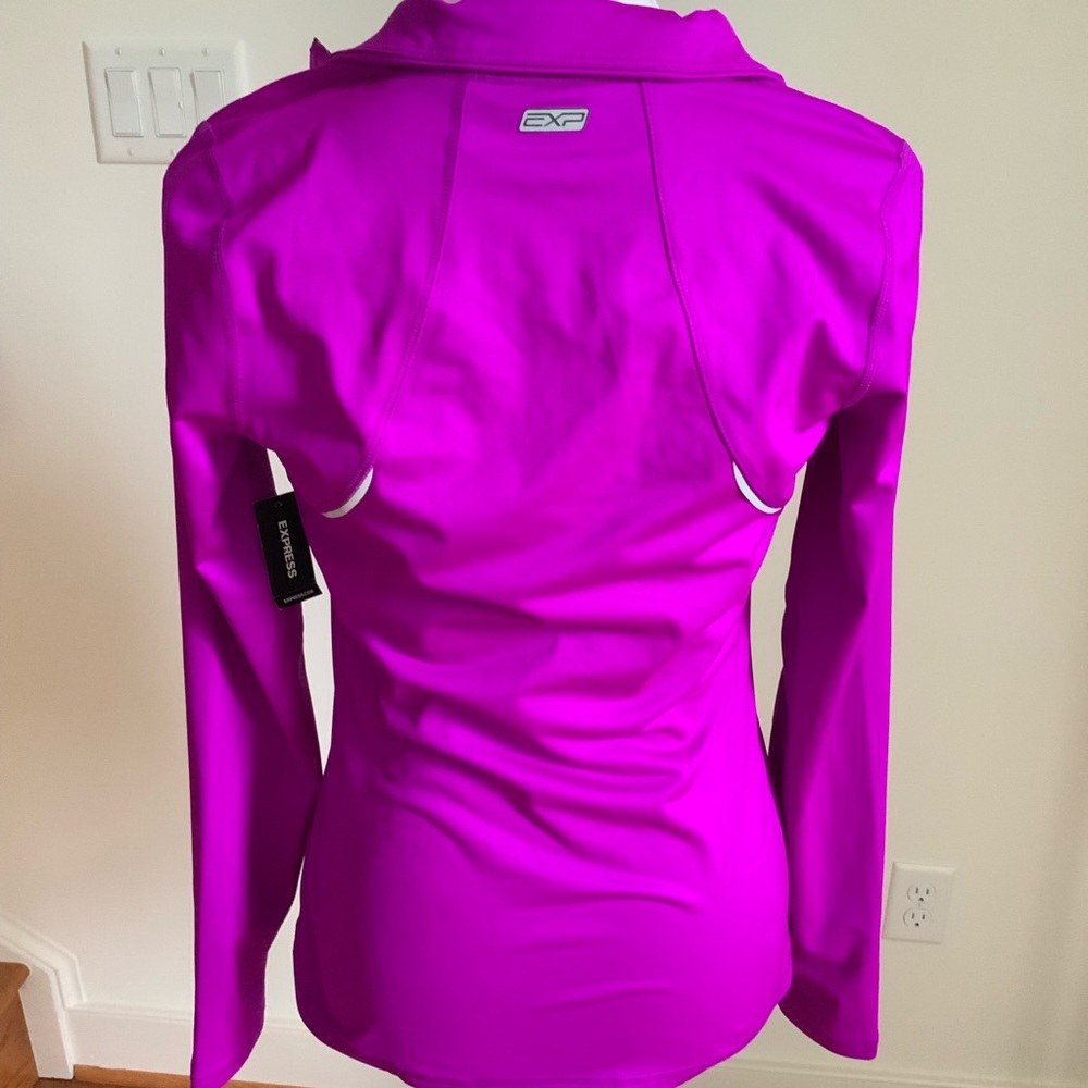 Express Core Quarter Zip Track Jacket - Picture 4 of 5